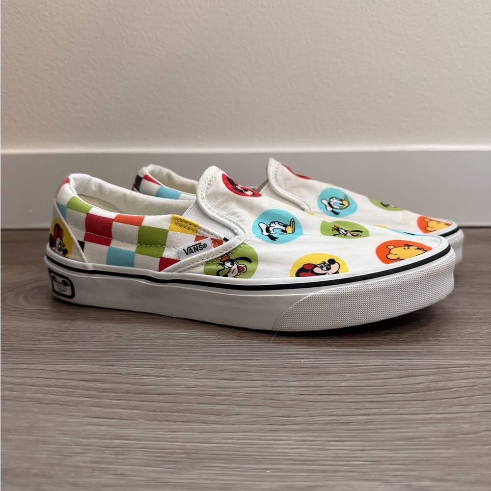 Walt Disney World 50th Anniversary Vans Slip Ons - Picture 2 of 10